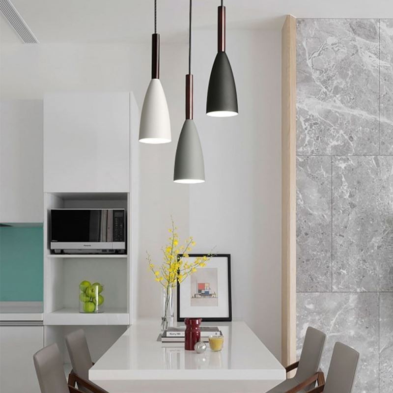 Moderne Einfache Anhänger Licht Drei Lichter Kreative Aluminium Kunst Leuchte Cafe