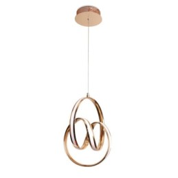Moderne minimalistische Pendelleuchte einzigartige kreisförmige Twist Leuchte Insel