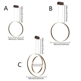 Nordische Pendelleuchte Acryl Ringform Pendelleuchte