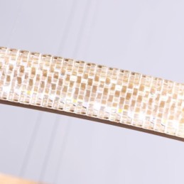 Moderne Pendelleuchte Acryl 3 Ringe Lampe 80+60+40cm