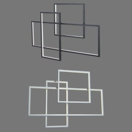 Nordische Pendelleuchte Geometrische quadratische Pendelleuchte