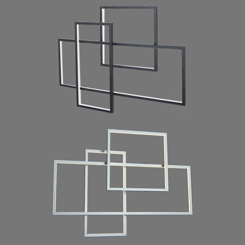 Nordische Pendelleuchte Geometrische quadratische Pendelleuchte