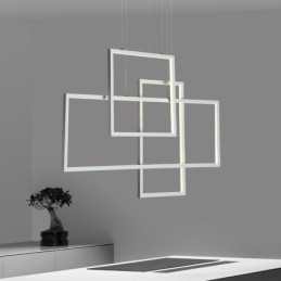 Nordische Pendelleuchte Geometrische quadratische Pendelleuchte
