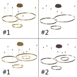 Postmoderne Pendelleuchte Acryl Ringform Pendelleuchte