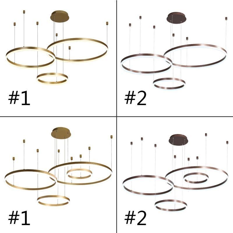 Postmoderne Pendelleuchte Acryl Ringform Pendelleuchte
