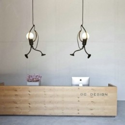 Moderne einfache Pendelleuchte Little Man Shape Lampe kreatives Licht