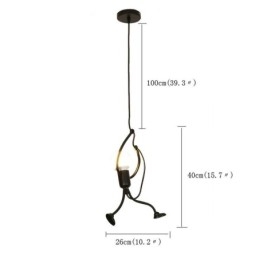 Moderne einfache Pendelleuchte Little Man Shape Lampe kreatives Licht