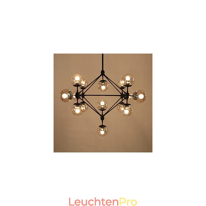 Kronleuchter 15 Lichter Glaskugel Lichter Retro Outdoor Garage Metall