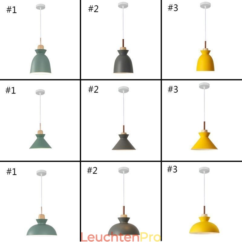 Pendelleuchte Nordic Metal Dome Macaron Farben Lampe Licht