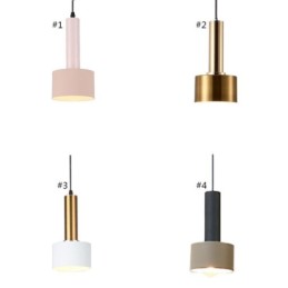 Moderne einfache Pendelleuchte Zylinderform Lampe Aluminium Beleuchtung Licht