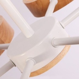 Nordische einzigartige Holzpendelleuchte