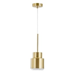 Postmoderne Glas Pendelleuchte Goldene Zylinderlampe Helle Beleuchtung