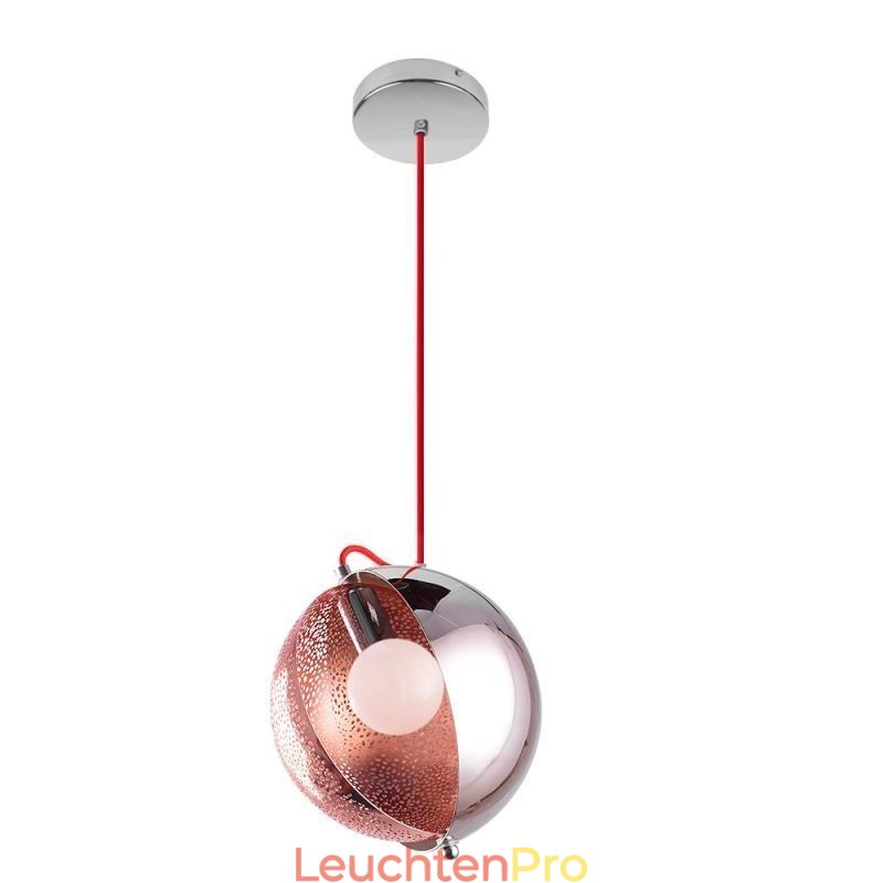 Moderne Rose Gold Pendelleuchte Halbrund Glas Lampenschirm Dekorative Leuchte Cafe