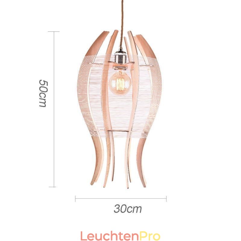 DIY nordische Holz Fisch Pendelleuchte