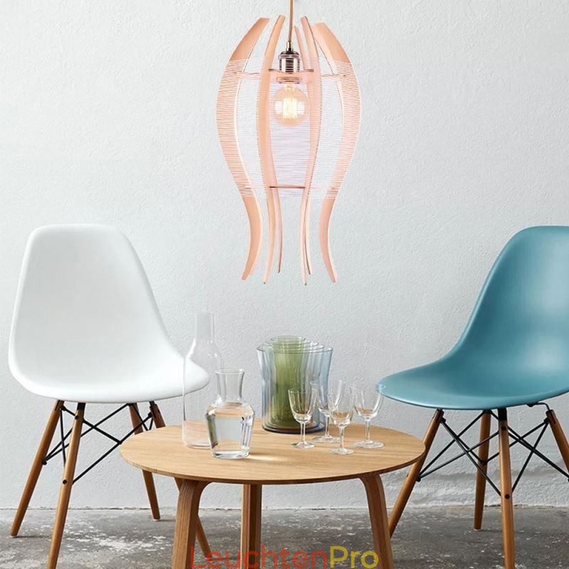 DIY nordische Holz Fisch Pendelleuchte