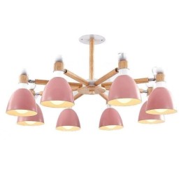 Nordic Macaron Pendelleuchte Kreativer Holzleuchter