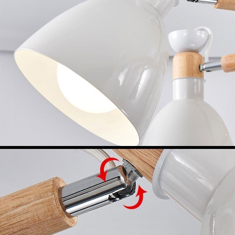 Nordic Macaron Pendelleuchte Kreativer Holzleuchter