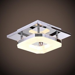 Acryl Deckenleuchte 1 Licht Modern Acryl Galvanik Edelstahl