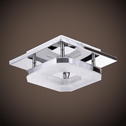 Acryl Deckenleuchte 1 Licht Modern Acryl Galvanik Edelstahl