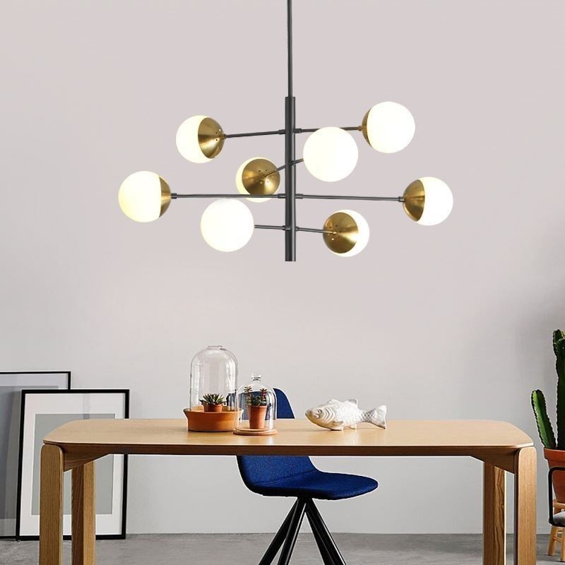 Zeitgenössische Pendelleuchte Magic Bean Sputnik Kronleuchter Lampe