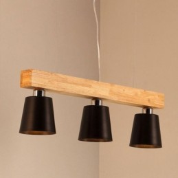 Nordic Holz Kronleuchter Einzigartige Gerade Pendelleuchte Cafe