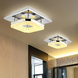 Acryl Deckenleuchte 1 Licht Modern Acryl Galvanik Edelstahl