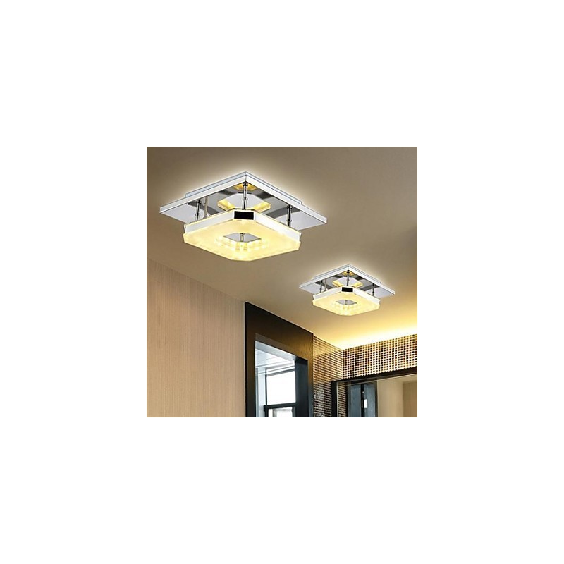 Acryl Deckenleuchte 1 Licht Modern Acryl Galvanik Edelstahl