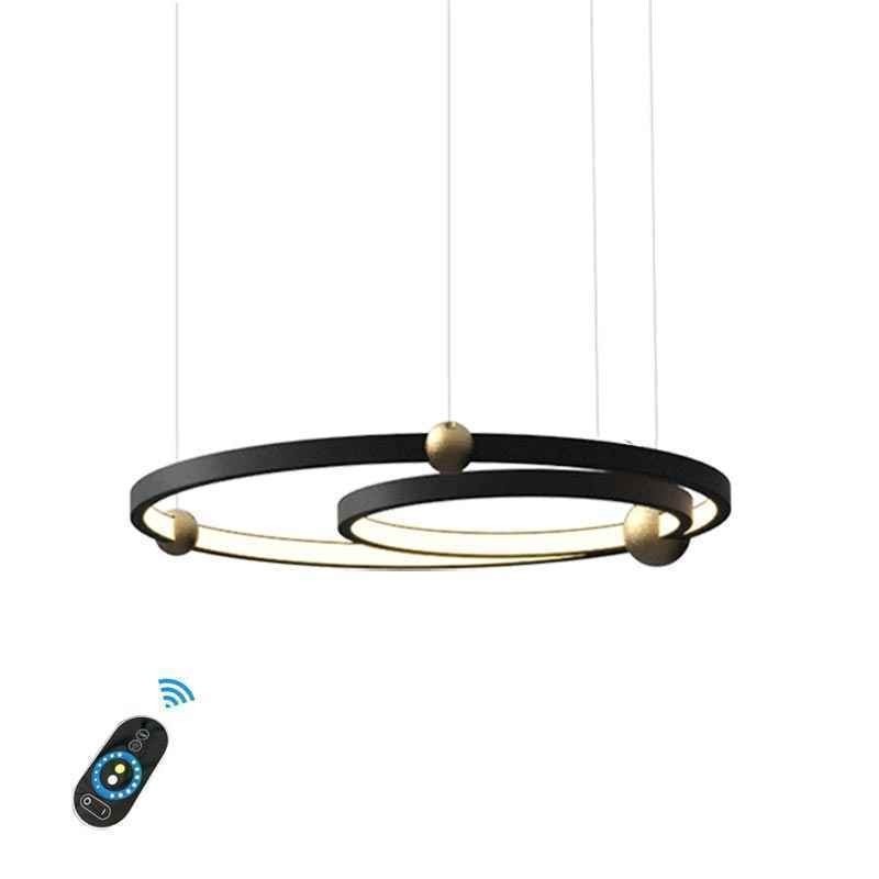 Circle Pendelleuchte Schwarz 2 Ringe