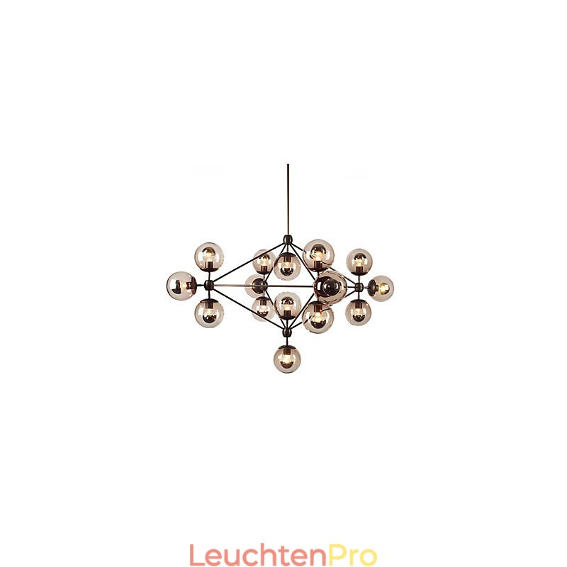 Kronleuchter 15 Lichter Glaskugel Lichter Retro Outdoor Garage Metall