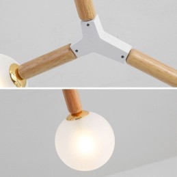Nordic Magic Bean Pendelleuchte Kreative Holzbeleuchtung
