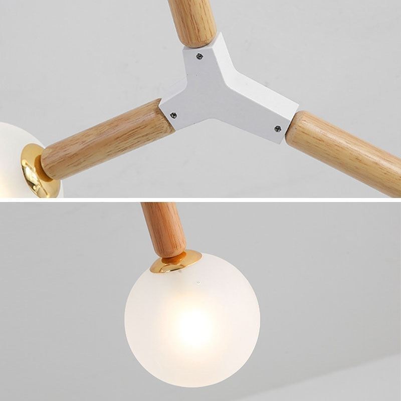 Nordic Magic Bean Pendelleuchte Kreative Holzbeleuchtung