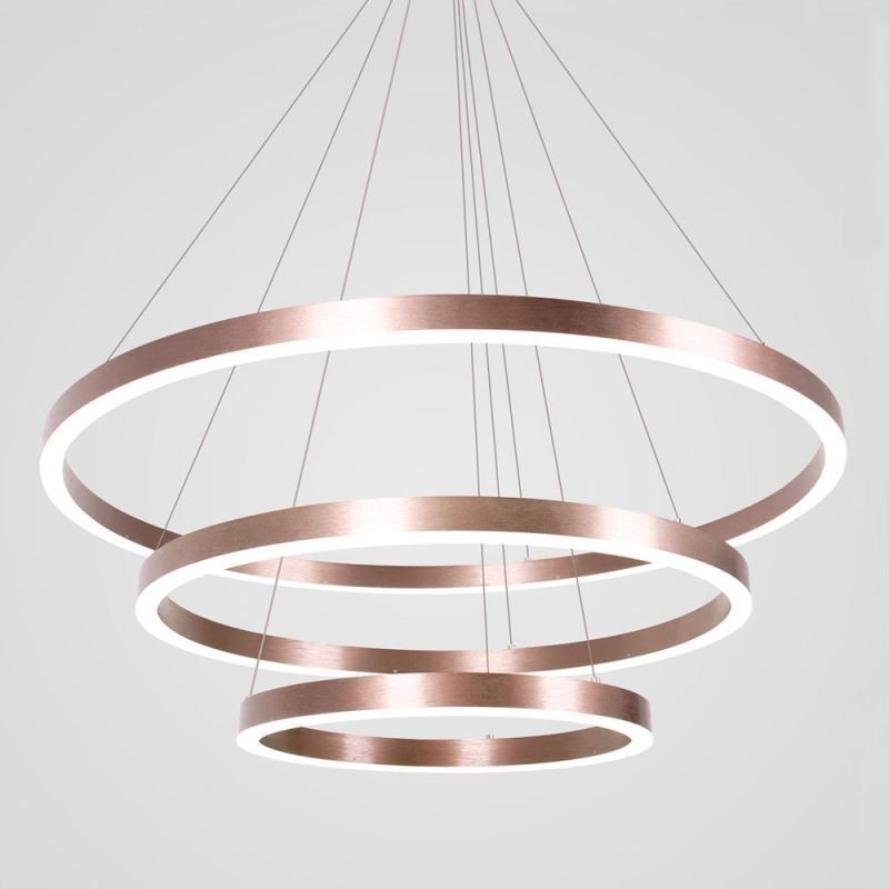 Pendelleuchte Zeichnung Handwerk 3 Ringe Lampe 80+60+40cm