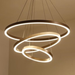 Pendelleuchte Zeichnung Handwerk 3 Ringe Lampe 80+60+40cm