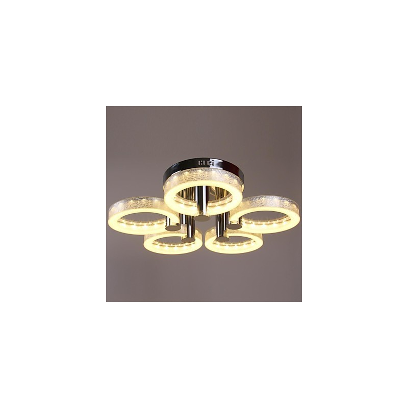Kronleuchter aus Acryl mit 5 Lichtern (Chrom-Finish)