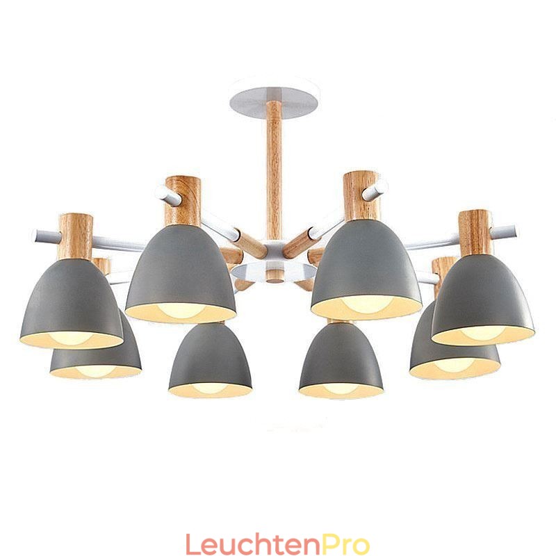 Moderne einfache Macaron Pendelleuchte kreative Holzbeleuchtung