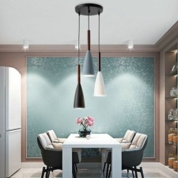 Moderne Einfache Anhänger Licht Drei Lichter Kreative Aluminium Kunst Leuchte Cafe