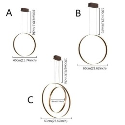 Nordische Pendelleuchte Acryl Ringform Pendelleuchte