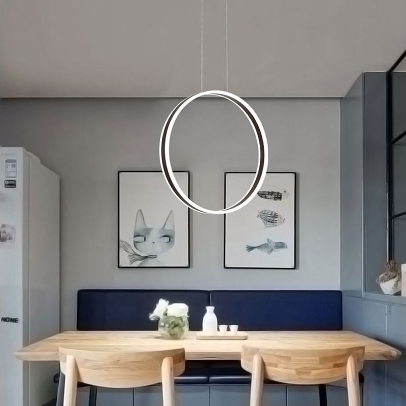 Nordische Pendelleuchte Acryl Ringform Pendelleuchte