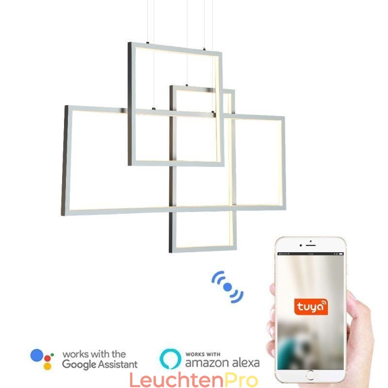 Nordische Pendelleuchte Geometrische quadratische Pendelleuchte