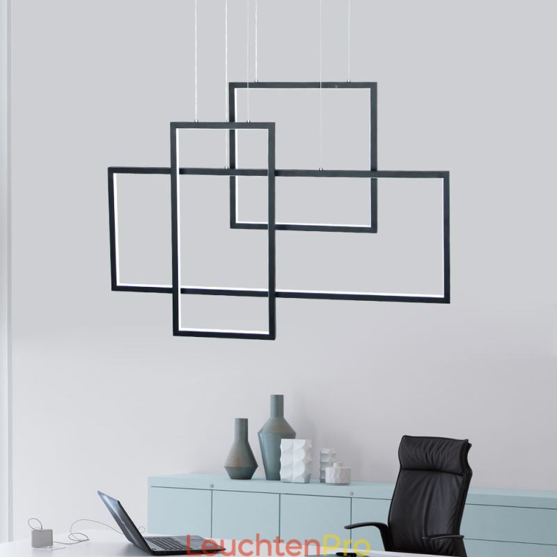 Nordische Pendelleuchte Geometrische quadratische Pendelleuchte