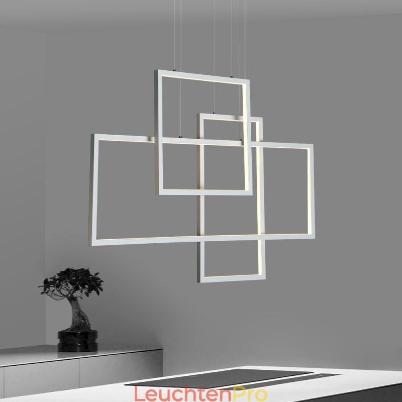 Nordische Pendelleuchte Geometrische quadratische Pendelleuchte