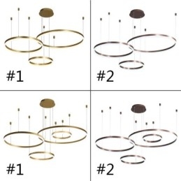 Postmoderne Pendelleuchte Acryl Ringform Pendelleuchte