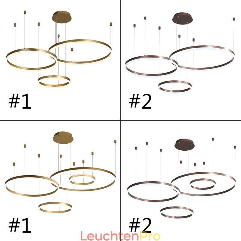 Postmoderne Pendelleuchte Acryl Ringform Pendelleuchte
