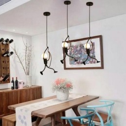 Moderne einfache Pendelleuchte Little Man Shape Lampe kreatives Licht