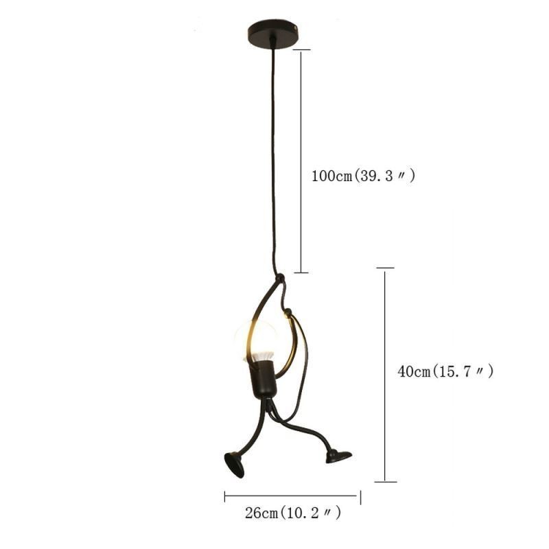 Moderne einfache Pendelleuchte Little Man Shape Lampe kreatives Licht