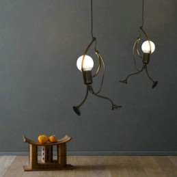 Moderne einfache Pendelleuchte Little Man Shape Lampe kreatives Licht