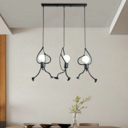 Moderne Pendelleuchte Kreative Lampe in Form eines kleinen Mannes Individuelle Beleuchtung für Zuhause