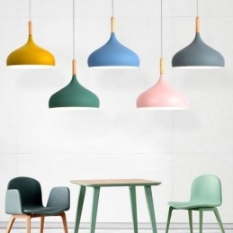 Moderne Pendelleuchte Aluminium Macaron Lampe Home Einstellbare Licht