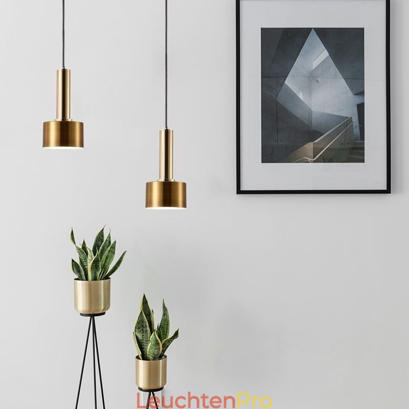 Moderne einfache Pendelleuchte Zylinderform Lampe Aluminium Beleuchtung Licht