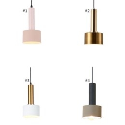 Moderne einfache Pendelleuchte Zylinderform Lampe Aluminium Beleuchtung Licht